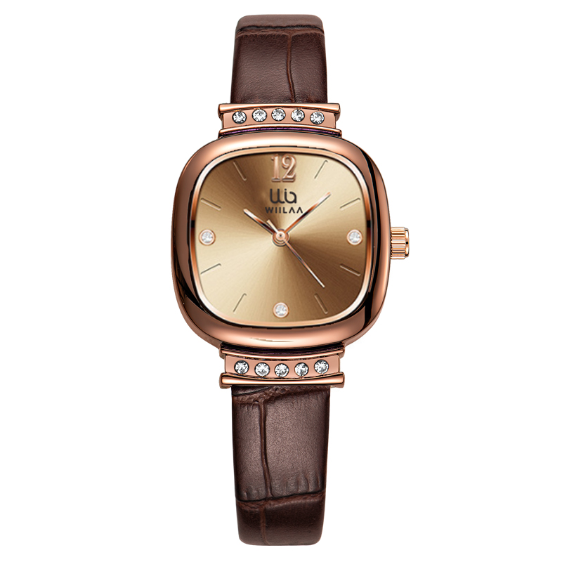 Luxury Watch Vintage - Kadınlar için Gül Altın Kare Saat