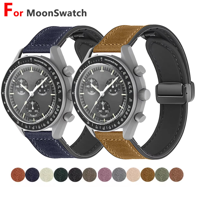 Luxury Watch Omega - 20mm Silikon Deri Kayış Omega X