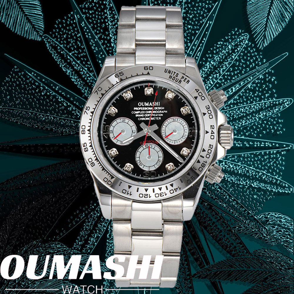 Luxury Watch Time - Lüks VK63 SAAT 39.3mm kuvars Kronograf