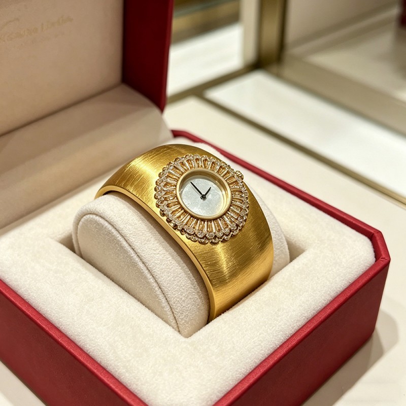 Luxury Watch Drawing - Cameo Vintage Hafif Lüks İtalyan Çizim