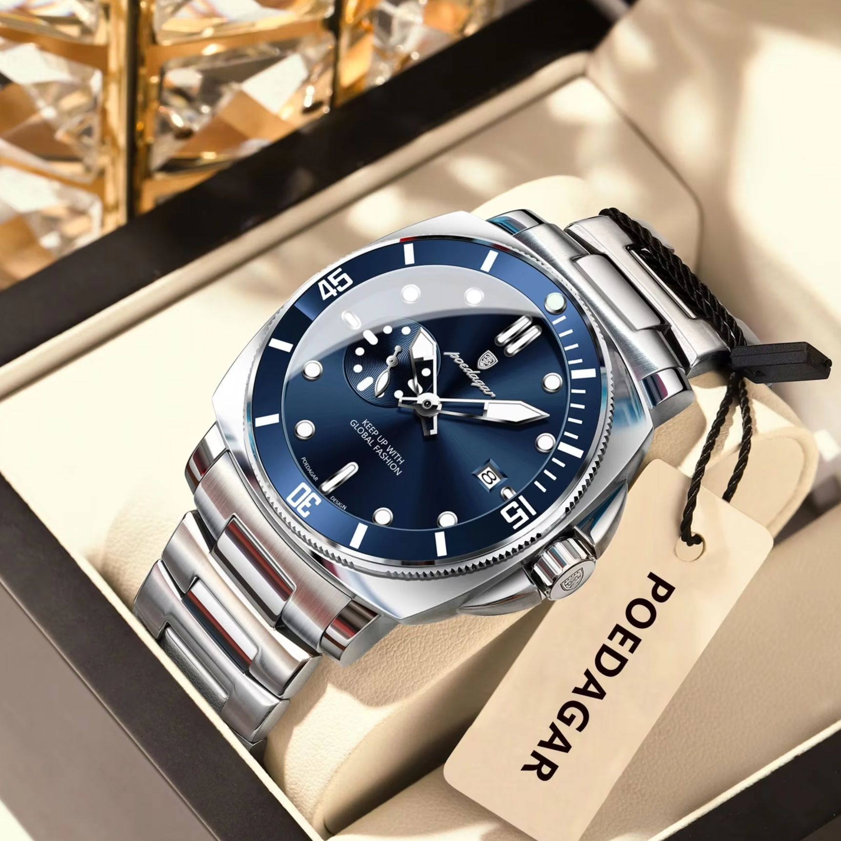 POEDAGAR En Moda Lüks İzle Erk - Luxury Watch Time incelemesi ve fiyatı