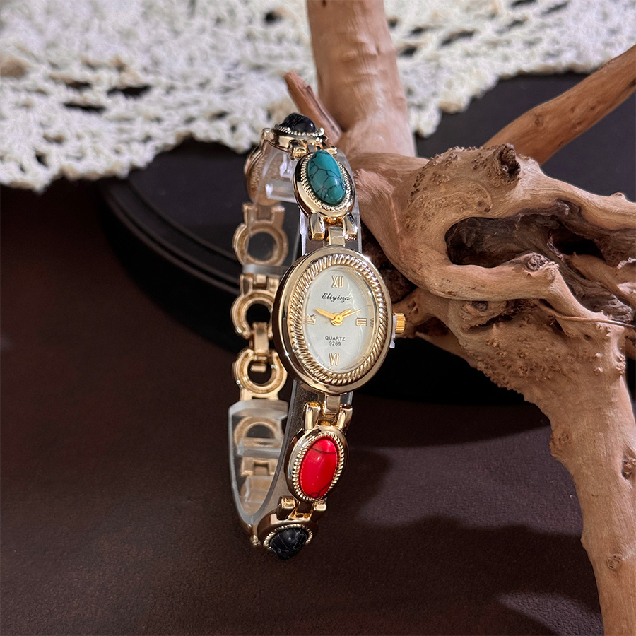 Renkli Taşlı Kadın Kuvars Saat - Luxury Watch Vintage incelemesi ve fiyatı