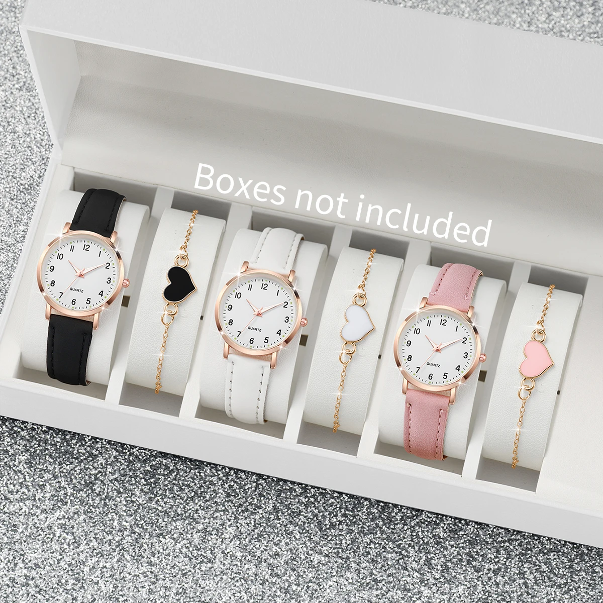 4/6 adet moda arapça kadran ka - Open Heart Watch incelemesi ve fiyatı